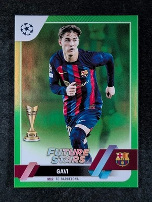 2022-23 Topps UEFA GAVI 100/199 Neon Green Foilboard SP FC Barcelona #178 - Image 1 of 3