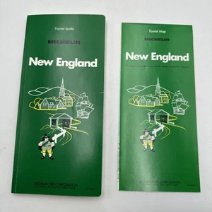 Vntg 1988 Michelin NEW ENGLAND Tourist Guide + Map 4th Ed. Excellent Cond. - Picture 1 of 18
