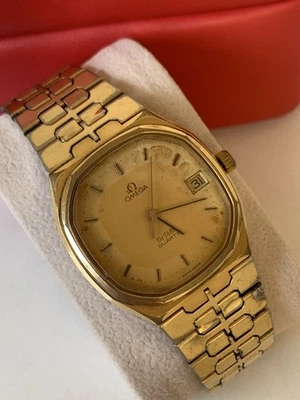 1980's Vintage Omega Deville Quartz Royal Oak Gold Plated 396.0876 Cal 1337 34mm - Image 1 of 4