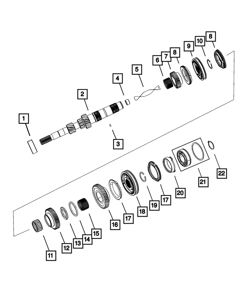 Genuine Mopar Third Gear 5191010AA - Image 1 of 1