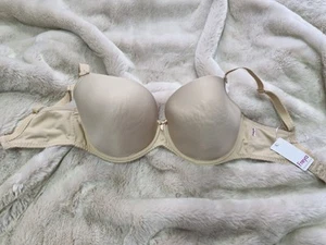 NWT FREYA DECO TSHIRT MOULDED PLUNGE NUDE BEIGE BRA SIZE 36GG - Imagen 1 de 1