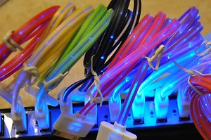 HOT LED LIGHT USB charger cable FOR apple iphone 6 5 4 4S galaxy s3 s4 micro usb - Picture 1 of 19