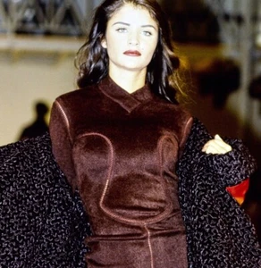 *AZZEDINE ALAIA* Rare Vintage F/W 1991 Knit Bodysuit Top - Picture 1 of 5