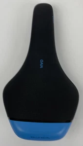 NWT Selle Royal VIVO Bicycle Seat Black with Blue Accents SR 7mm 10.5" x 6" - Picture 1 of 7
