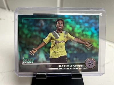 2022-23 Topps Stadium Club Chrome UEFA - KARIM ADEYEMI - Green /99 - Dortmund - Image 1 of 4