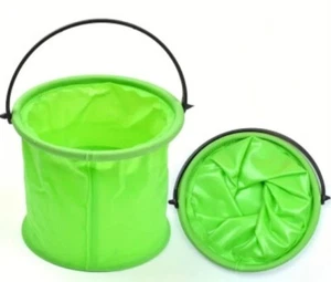 Zusammenklappbarer Strandeimer, Sandeimer, Spielzeug, Camping, Kinder, Grün, Neu - Bild 1 von 3