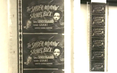 EXC ORIG THE SPIDER WOMAN STRIKES BACK 1946 GALE SONDERGAARD 35MM TRAILER CLIPS+ - Image 1 of 4