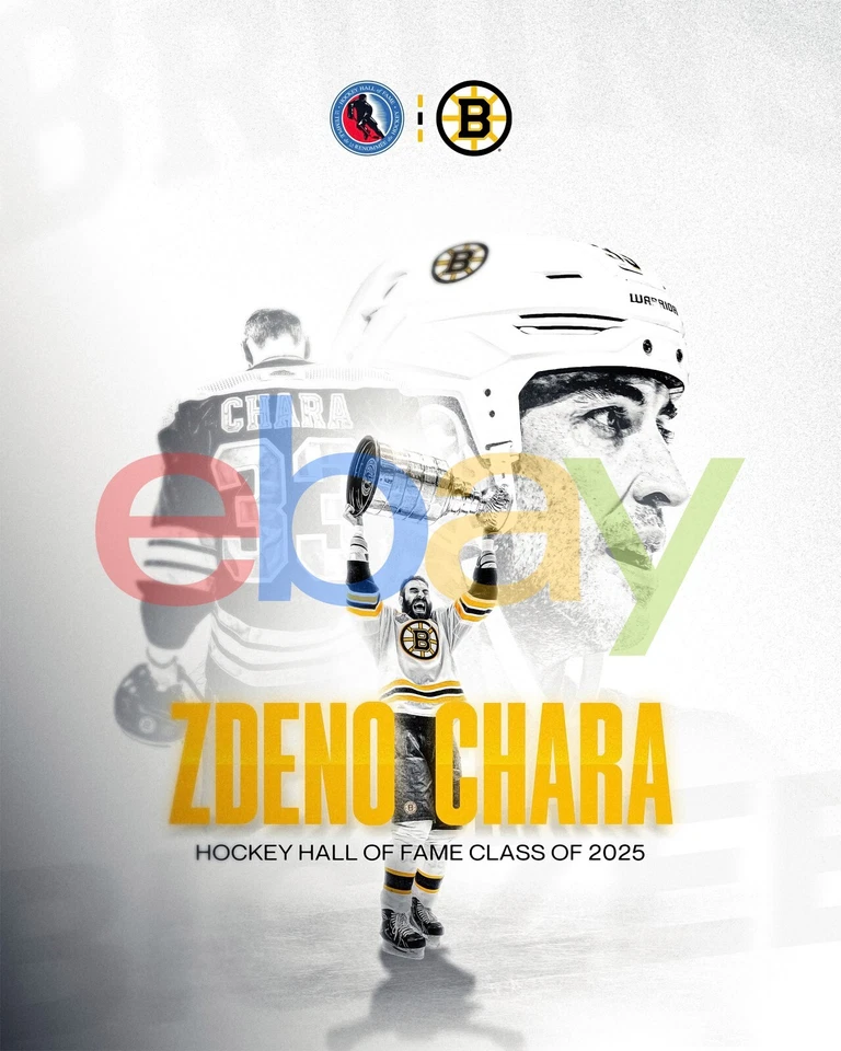 Zdeno Chara Hall of Fame Class of 2025 Boston Bruins 8x10 NHL Hockey Photo - Image 1 of 1