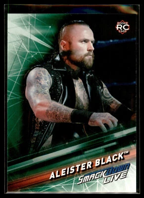 2019 Topps WWE Smackdown Live Wrestling GREEN #2 Aleister Black RC - Image 1 of 2