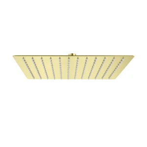 Regendusche Duschkopf Kopfbrause Rainshower Gold gebürstet Quadrat 30x30cm - Bild 1 von 3