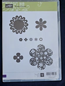 Stampin'Up!  PRINTED PETALS (5) Stamps Set-Used/Retired-Flowers++++ - Picture 1 of 3