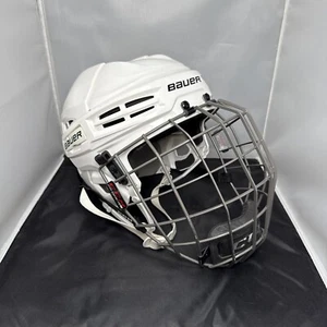 Bauer Hockeyhelm IMS 5.0 Large 7 bis 7 5/8" weiß mit Gesichtsschutz - Bild 1 von 11