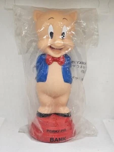 Hucha de colección Warner Bros Looney Tunes Porky Pig nueva sellada - Imagen 1 de 6