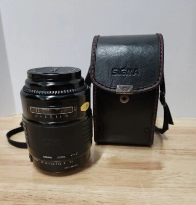 Sigma Zoom-K 70-210mm f/4-5.6 Multi-Coated for Canon Case Hood and Caps Japan - Image 1 of 4