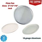 Pizza Pan Oven Plate Tray Aluminum Standard Non Stick Wide Rim Select Size