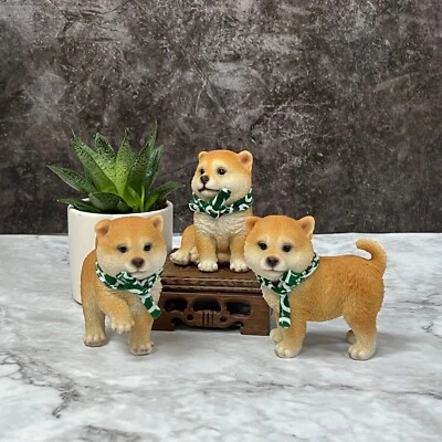 Estatuilla Perro Shiba Inu Resina Escultura Impermeable Hogar, Oficina Jardín Decoración Foto 1 de 4