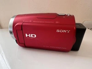 SONY HDR-CX680 R Handycam Video Camera Red 64GB Optical Zoom 30x Only Japanese - Picture 1 of 1