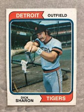 1974 Topps DICK SHARON Baseball's Dirtiest Funniest Name Real Trading Card #48