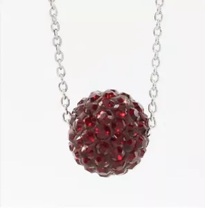 💎Touchstone Crystal Pave Necklace Siam Rhodium 15-18” New Condition - Picture 1 of 2