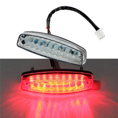 Motorbike Red LED Rear Tail Brake Light Rear Indicator Tail Lamp ATV Quad Kart - Image 1 of 4
