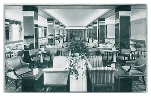 Innenansicht des Einkaufszentrums Pall Mall Zimmer des Hotels Raleigh Washington DC Postkarte - Bild 1 von 2