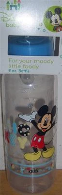 БУТЫЛОЧКА DISNEY MICKEY MOUSE или MINNIE MOUSE 9 унций, детский душ, подгузник торт - Изображение 1 из 2