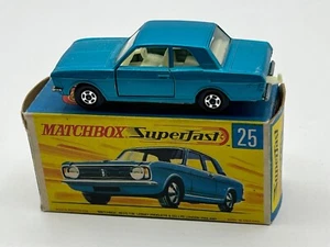 Matchbox Superfast No 25 No.25 Ford Cortina G.T. mit Originalkarton. - Bild 1 von 18