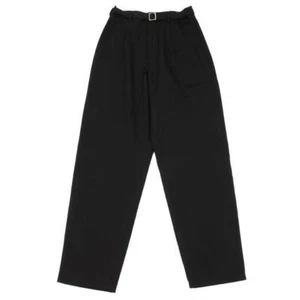 Yohji Yamamoto FEMME Wool Gaba Belted Tapered Pants Size S(K-149263) - Picture 1 of 12