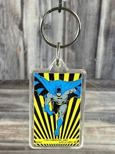 Vintage 1982 DC Comics Batman Acrylic Keychain - New! - Picture 1 of 2