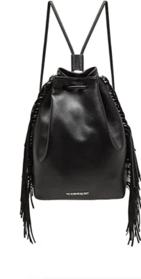 Victoria's Secret Fashion Show Fringe Backpack Black - Image 1 of 2