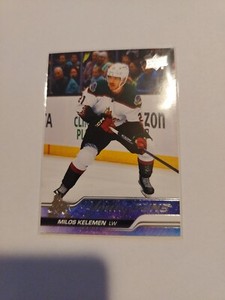 2023-24 Upper Deck Series 1 Hockey Milos Kelemen base Young Guns card # 211