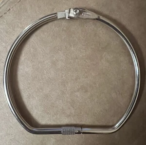 4” Screw Lock Ring. Nickle Plated Steel. 5 Qty Per Package. - Picture 1 of 3