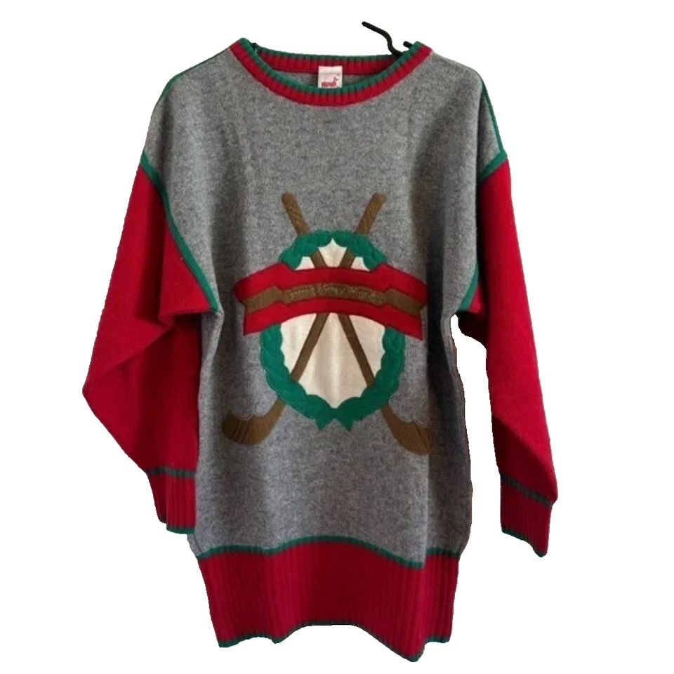 MONDI 复古女式 GRAND PRIX 针织衫 38 码 — 第 1/4 张图片