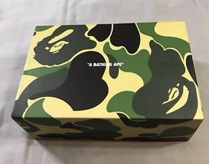 A Bathing Ape Empty Box 14x9.5x5 Green Camouflage Drawer - Picture 1 of 14