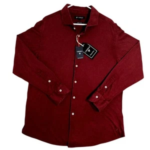Daniel Cremieux Polo Shirt Mens XL Red Supima Cotton Washed Down Dress Party - Picture 1 of 10