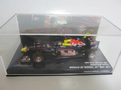 PMA Minichamps 1/43 Red Bull RB7 2011 Monaco GP Winner Vettel Model - Immagine 1 di 4