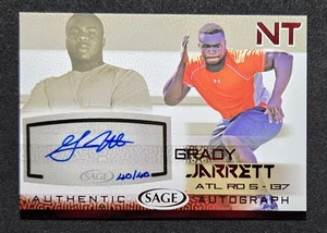 2015 Sage Grady Jarrett Red Rookie Auto 40/40 #A33 FALCONS/CLEMSON RC - Picture 1 of 2