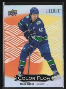 Quinn Hughes 2024-25 UD Allure Color Flow Orange-Yellow #CFL-45 - Imagen 1 de 2