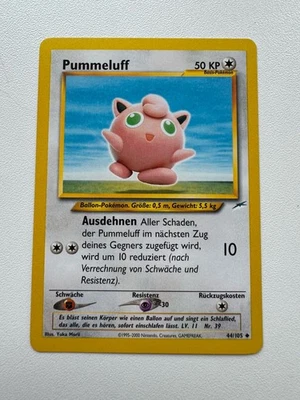 Pummeluff 44/105 Pokemon Neo Destiny deutsch Vintage near mint - Bild 1 von 2