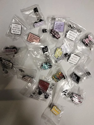 Enamel Badges X 19 New In Pack Funny Inspiration - image 1 of 4