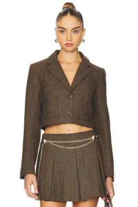 Chaqueta ASTR the Label Siarah en cuadros Mocha - Imagen 1 de 5