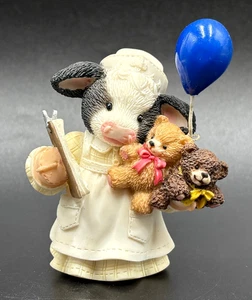 Mary's Moo-Moos 461296 LET MOO TAKE CARE OF YOU Enesco 1998 Nurse NURSING - Picture 1 of 4