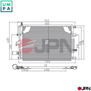 CONDENSER AIR CONDITIONING 60C9146-JPN FOR VOLVO S80 XC90 S60 XC70/Cross V70 - Picture 1 of 10
