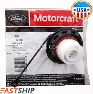 Tapa de gasolina de combustible OEM con correa sin bloqueo Motorcraft HC3Z-9030-B para Ford #FC1089 - Imagen 1 de 5