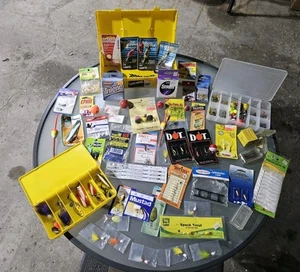 Large Fishing Lot From Tacklebox Vintage New Used Lures Spoons Spinners More!!! - Picture 1 of 19