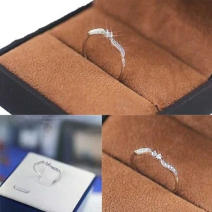 Anillo Mujer Mujer Boda Circón Cúbico Boda Regalo Regalo Elegante Talla 6-10 - Imagen 1 de 9