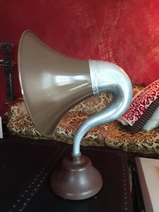 Grande Altoparlante a tromba esponenziale BHT anni 1930 per Radio Grammofono - Foto 1 di 9