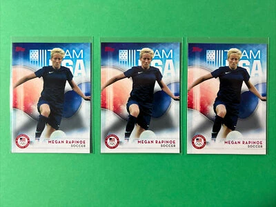 3X 2016 TOPPS US OLYMPIC TEAM MEGAN RAPINOE SOCCER #20 - Image 1 of 2