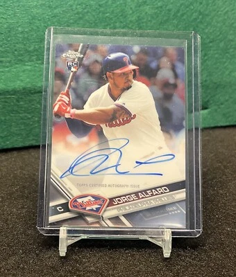 2017 Topps Chrome - Rookie Autographs #RA-JA Jorge Alfaro - Image 1 of 2