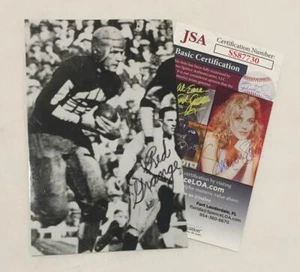 Red Grange - Chicago Bears signed / handsigniert Postkarte Foto JSA auth - Bild 1 von 1
